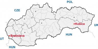 Karta kosice, Slovakien